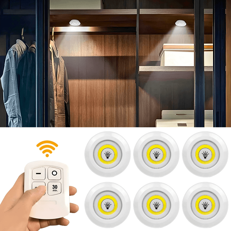 Lâmpadas Led Sem Fio com Controle Remoto - LuxLed - ProntoPraTi