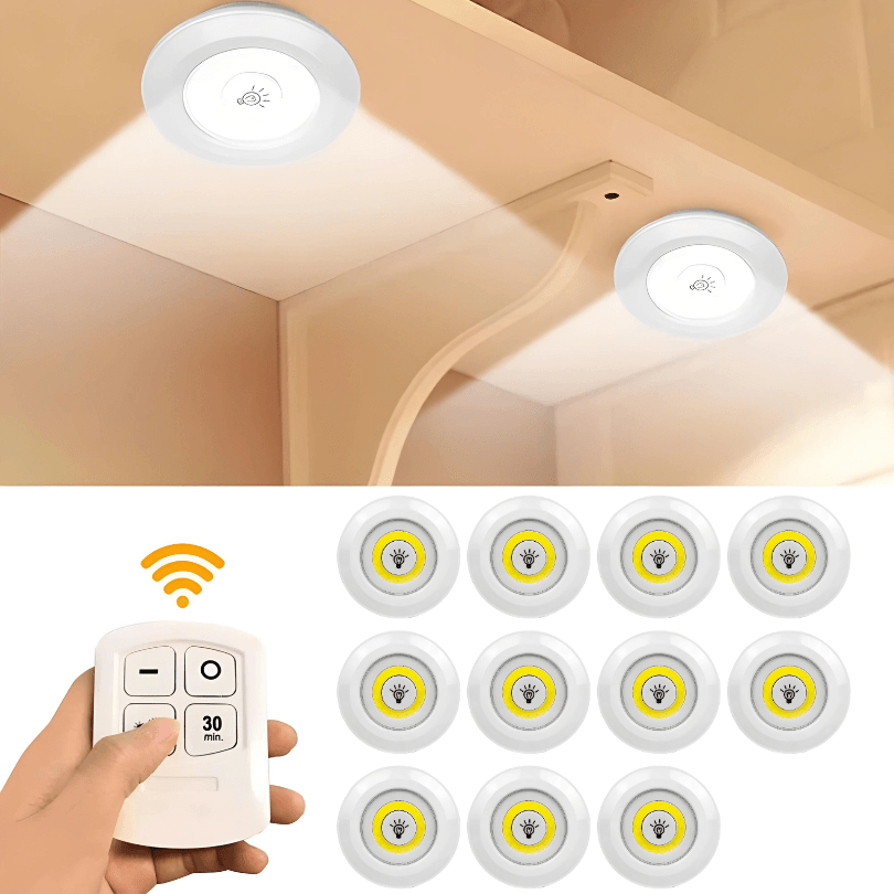 Lâmpadas Led Sem Fio com Controle Remoto - LuxLed - ProntoPraTi