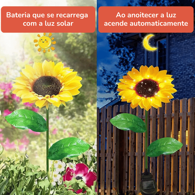Girassol Led Energia Solar - SolGarden - ProntoPraTi