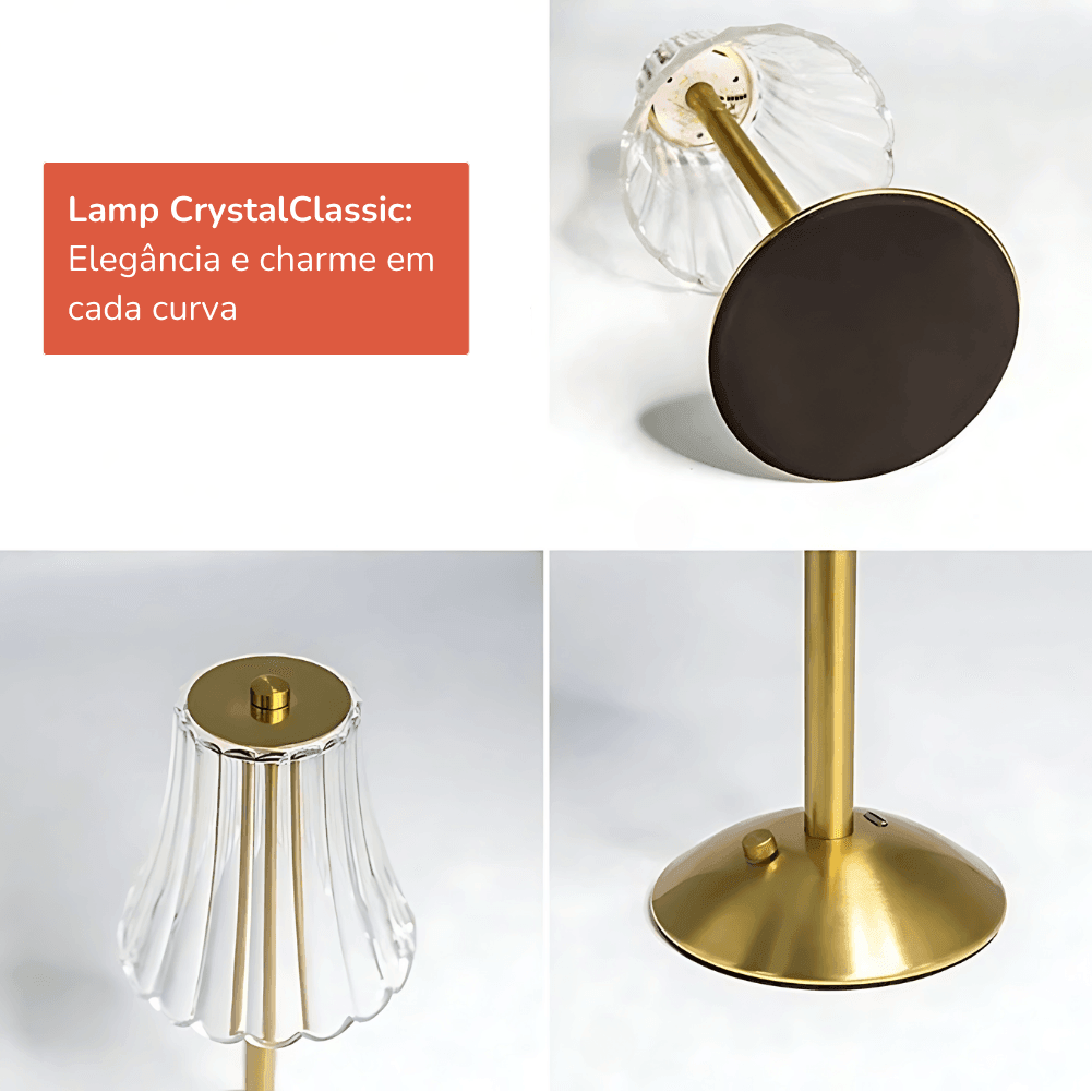 Abajur de Cristal - Lamp CrystalClassic - ProntoPraTi