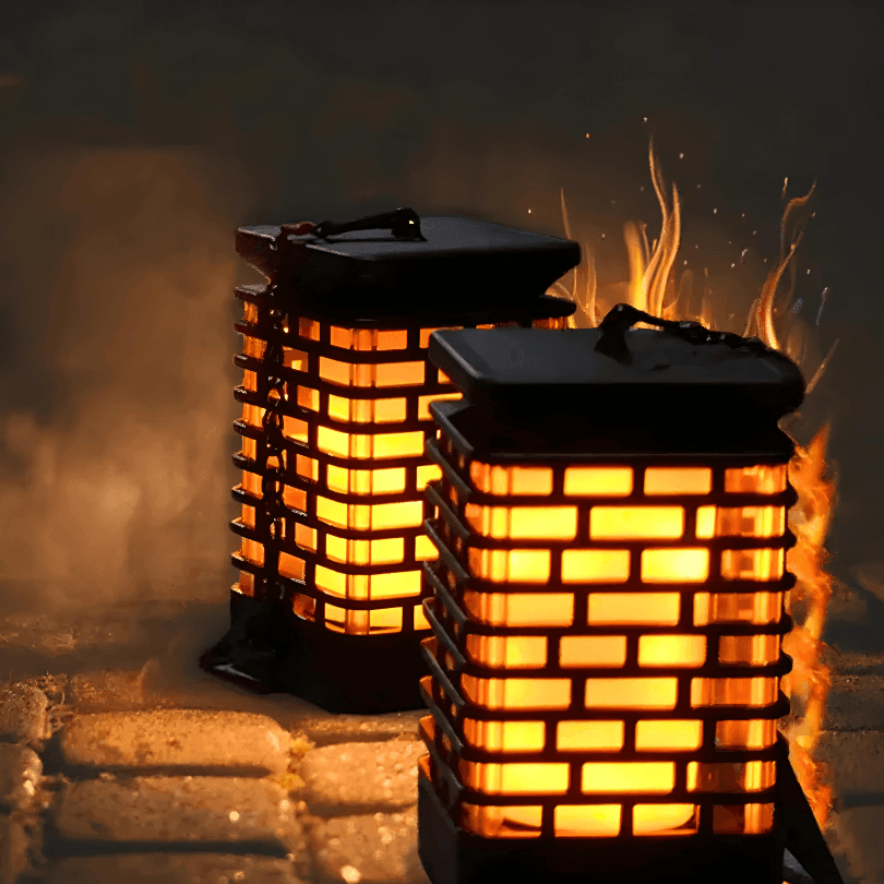 Luminária Solar - LumiFlame - ProntoPraTi